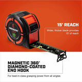 Crescent LM1125NE 1-1/4" x 25' WORKHORSE NITE EYE Magnetic Tape Measure - 3