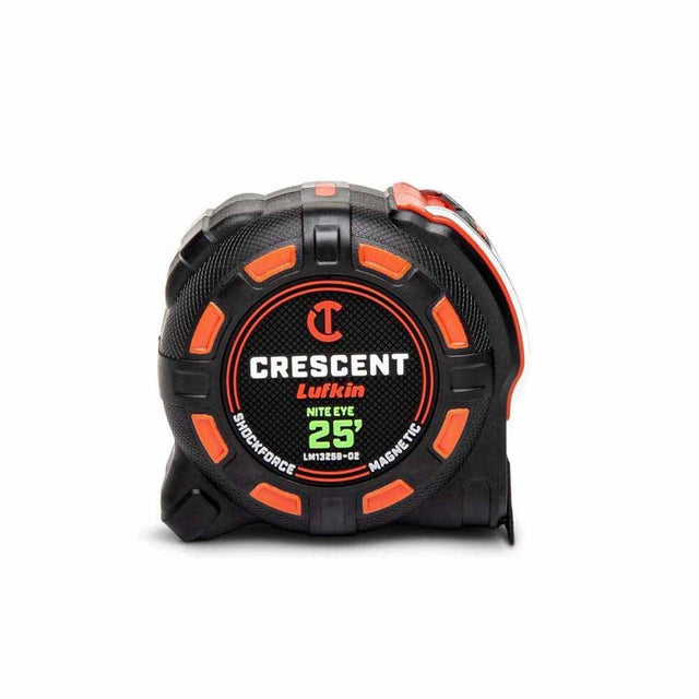 Crescent LM1325B-02 1-1/4" x 25' SHOCKFORCE NITE EYE Magnetic Tape Measure