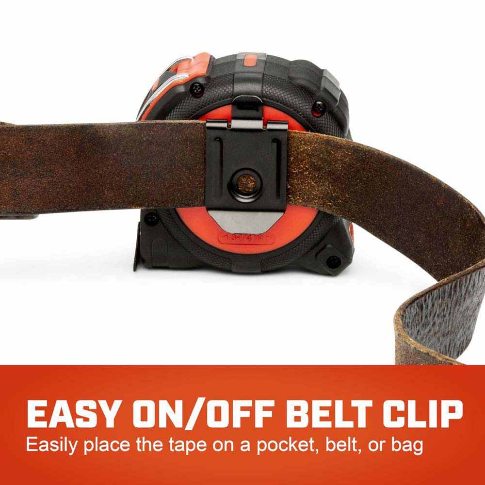 Crescent LM1335B-02 1-1/4" x 35' SHOCKFORCE NITE EYE Magnetic Tape Measure - 4