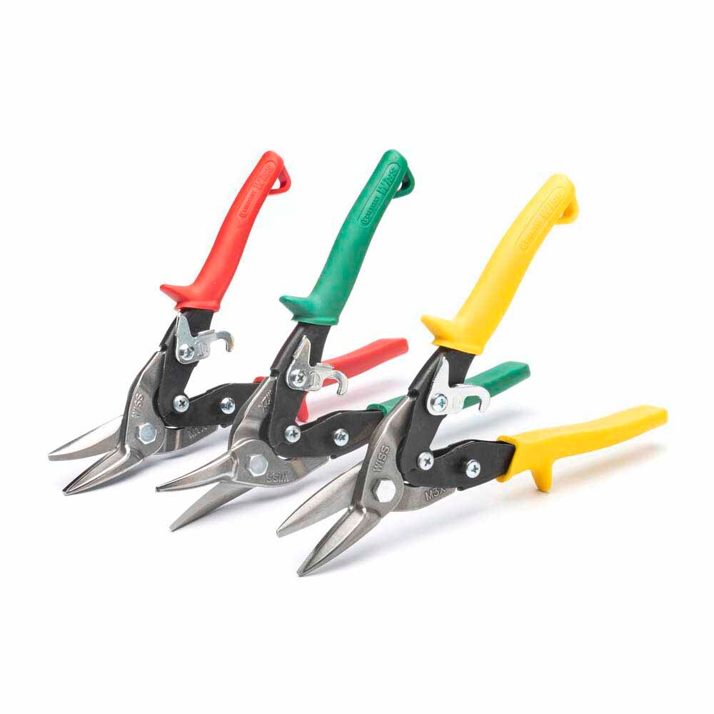 Crescent Wiss M123R 3 Piece Compound Action Aviation Snip Set - 4