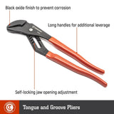 Crescent RT210CVN-05B PLIER, 10", T&G, STRAIGHT JAW, BULK/24 - 2