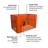Crescent Tools IUC1DMPLCRM RAILWORKS Mesh Security Panel Single Door Lockable Storage Rawhide - 2