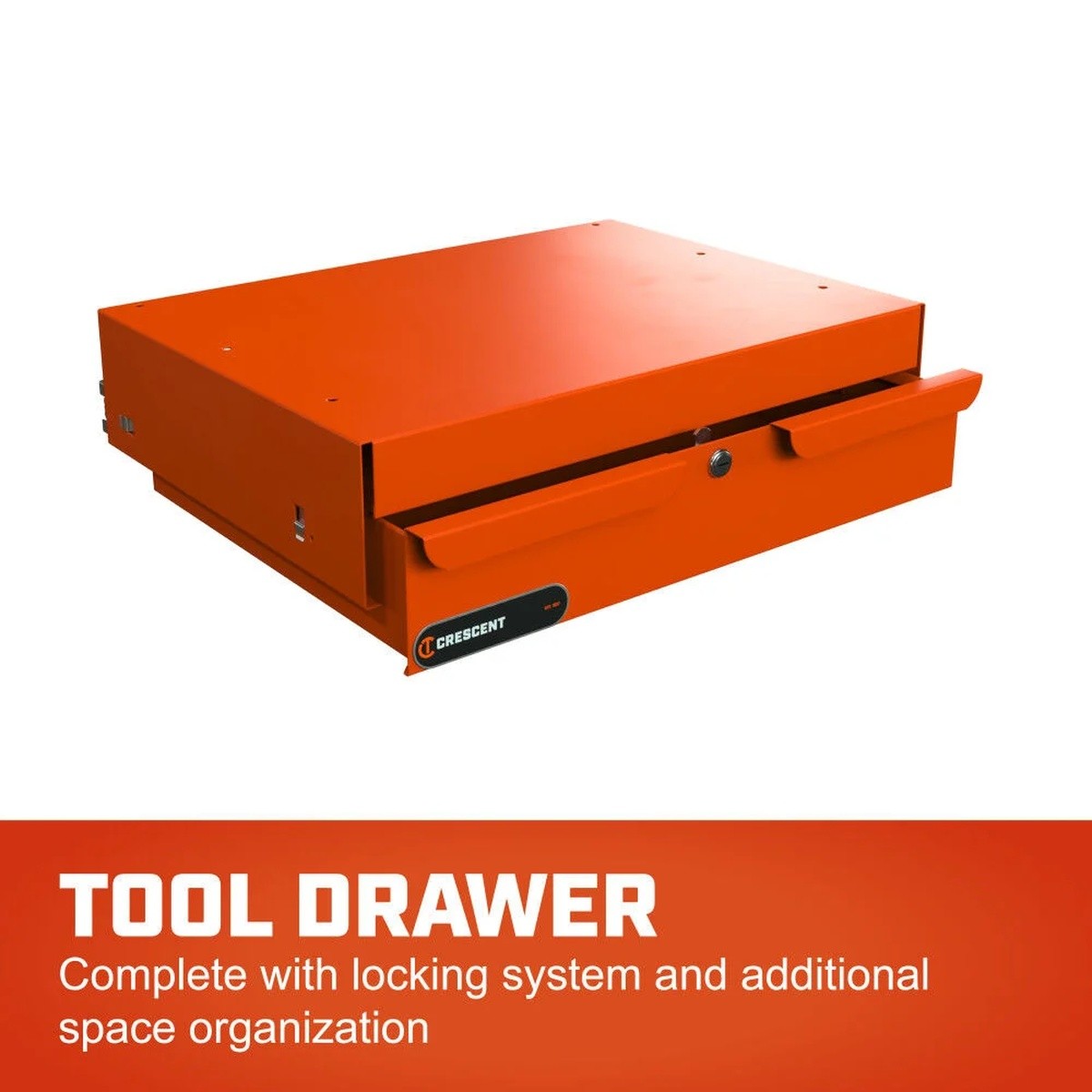 Crescent Tools IUC2SCBM-STDR RAILWORKS 2 Shelf Utility Cart with 5" Casters and Tool Drawer - 4
