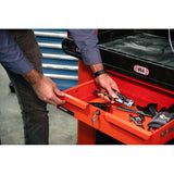 Crescent Tools IUC2SCBM-STDR RAILWORKS 2 Shelf Utility Cart with 5" Casters and Tool Drawer - 7