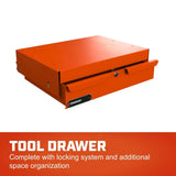 Crescent Tools IUCSTDCRM RAILWORKS Lockable Steel Tool Drawer for Industrial Utility Carts Rawhide - 2