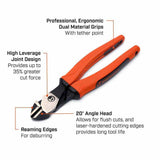 Crescent Z5428CGR-06 8" Z2 Diagonal Cutting Plier with Cushion Grip Rawhide Handle - 2