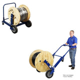 Current Tools 518 Convertible Cable Reel Cart Dolly 25" Wide 30" Diameter 500 lb Capacity - 2