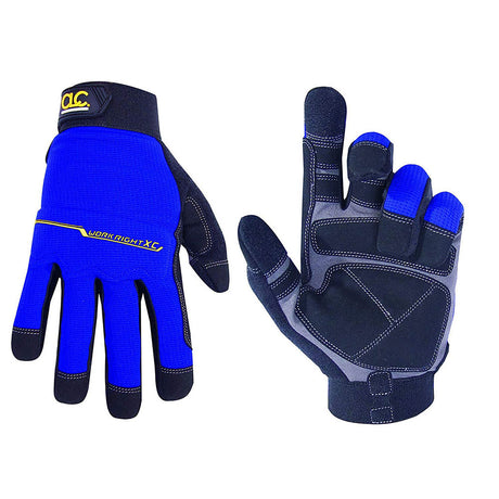 Custom Leather Craft 126M WorkRight Flex Grip Work Gloves, XC-M