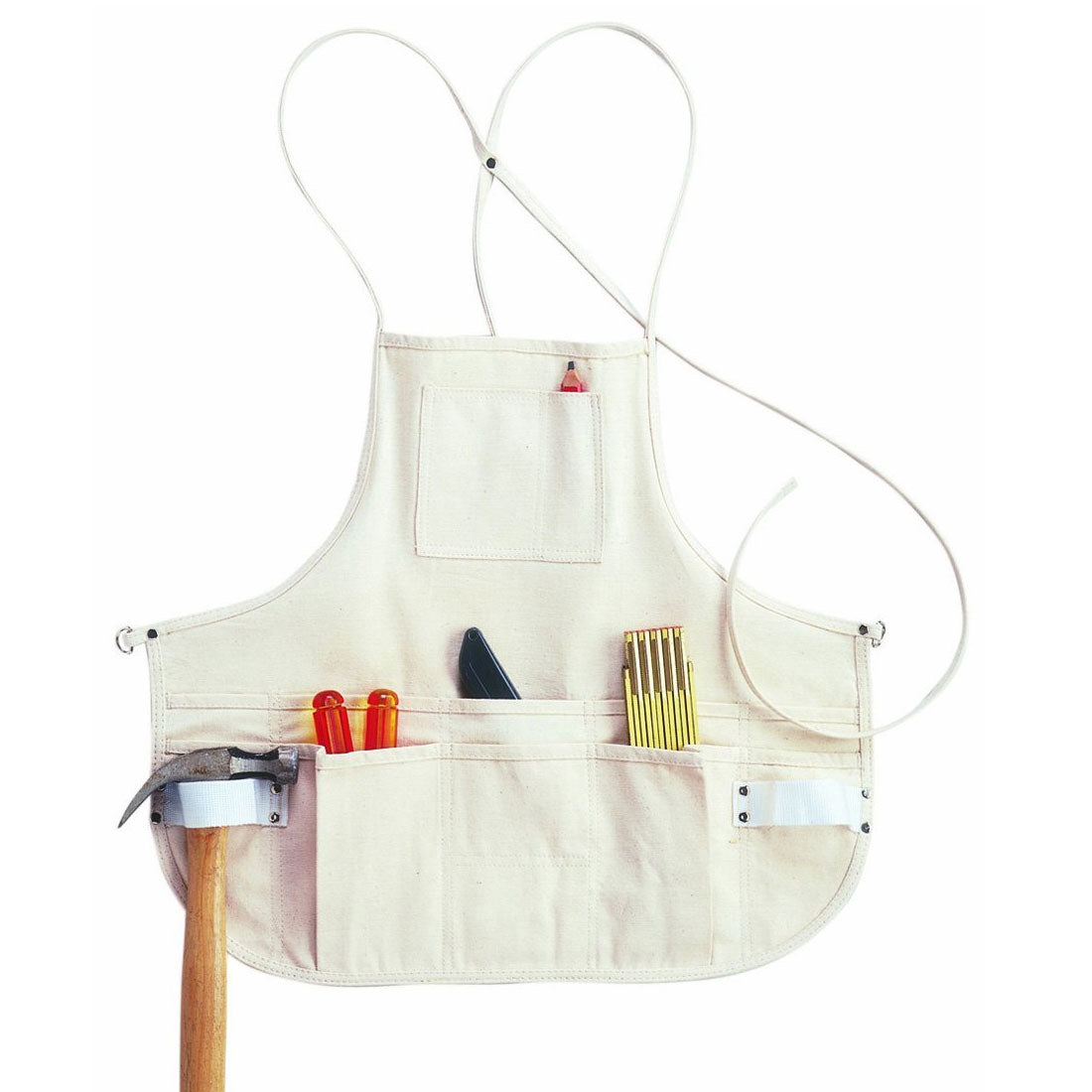 Custom Leather Craft C10 12 Pocket Canvas Bib Apron