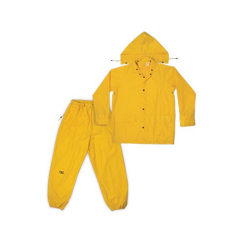 Custom Leather Craft R102L Yellow Polyester 3 Piece Suit, Large