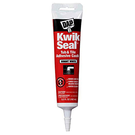 Dapp 18001 5.5 fl. oz.. KWIK SEAL Kitchen & Bath Adhesive Caulk, White