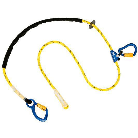 DBI Sala 1234080 Pole Climber's Adjustable Rope Positioning Lanyard, 8'