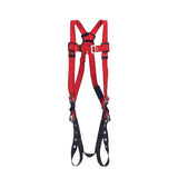 DBI Sala 1191383 Welders Harness Tongue Buckle Straps Medium/Large, Red/Black - 2