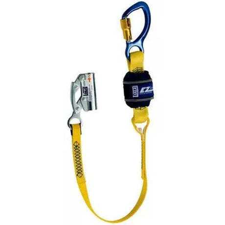 DBI Sala 1246566 EZ-Stop 3 ft Web Shock-Absorbing Lanyard with Rope Adjuster and Delta Link