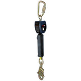 DBI Sala 3100521 Nano-Lok Personal Self-Retracting Lifeline with Anchor Hook, Web Steel Swivel Snap, 6', Class 1, ANSI