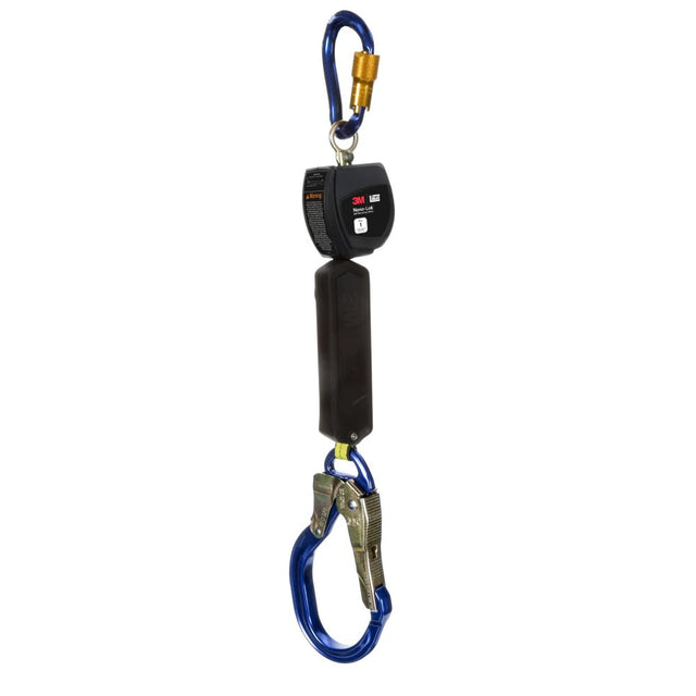 DBI Sala 3100539 Nano-Lok Personal Self-Retracting Lifeline with Anchor Hook, Web Aluminum Rebar Hook, 6', Class 1, ANSI