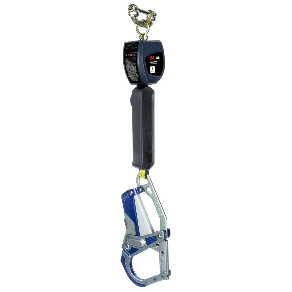 DBI Sala 3100541 Nano-Lok Personal Self Retracting Lifeline, Web Comfort Grip Hook, 6', Class 1, ANSI