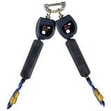DBI Sala 3100546 Nano-Lok Personal Twin-Leg Self Retracting Lifeline, Web Aluminum Carabine, 6', Class 1, ANSI - 2