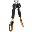 DBI Sala 3100548 Nano-Lok Personal Twin-Leg Self Retracting Lifeline, Web Aluminum Snap Hook, 3100548, 6', Class 1, ANSI