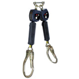 DBI Sala 3100552 Nano-Lok Personal Twin-Leg Self Retracting Lifeline, Web Swivel Snap Hook, 6', Class 1, ANSI