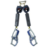 DBI Sala 3100554 Nano-Lok Personal Twin-Leg Self Retracting Lifeline, Web comfort Grip, 6', Class 1, ANSI - 2