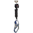 DBI Sala 3100564 Nano-Lok Hot Work Self-Retracting Lifeline with Quick Connect, Web, Comfort Grip Hook, 6'