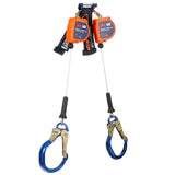 DBI Sala 3500277 Nano-Lok Edge Twin-Leg Personal Self Retracting Lifeline Cable, Aluminum Rebar Lock Hook 8 ft, Class 2, ANSI - 2