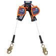 DBI Sala 3500279 Nano-Lok Edge Twin-Leg Personal Self Retracting Lifeline, Cable, Steel Snap Hook, 8 ft, Class 2, ANSI