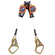 DBI Sala 3500281 Nano-Lok Edge Twin-Leg Personal Self-Retracting Lifeline, Cable, Steel Rebar Hook, 6 ft, Class 2, ANSI