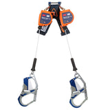 DBI Sala 3500283 Nano-Lok Edge Twin-Leg Personal Self Retracting Lifeline, Cable, Aluminum Comfort Hook, 7 ft, Class 2 ANSI
