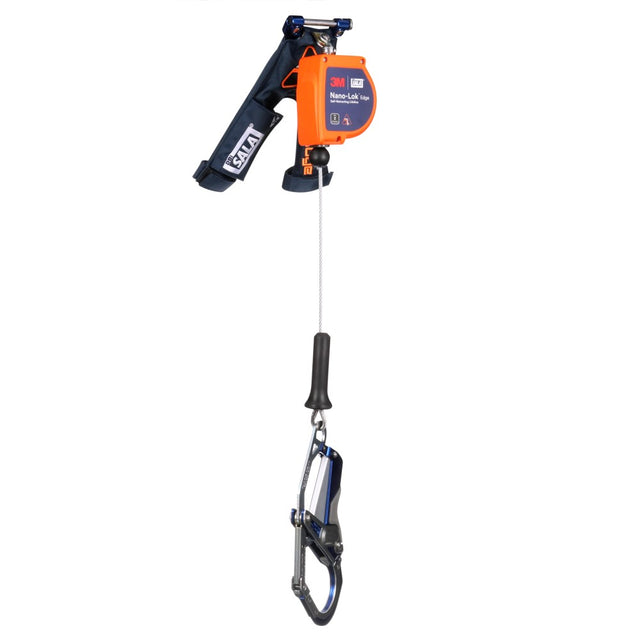 DBI Sala 3500296 Nano-Lok Edge Self-Retracting Lifeline with Quick Connect, Cable, Comfort Grip Hook, 7', Class 2