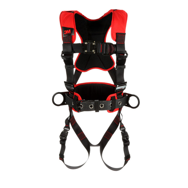 DBI Sala 1161221 Black Comfort Construction Positioning/Climbing Harness, M/L