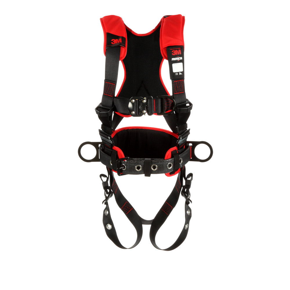 DBI Sala 1161224 Black Comfort Construction Positioning/Climbing Harness, M/L