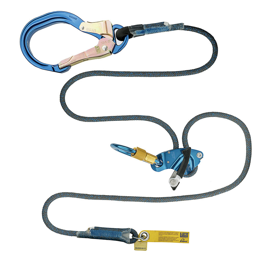 DBI Sala 1234085 8' Trigger X Adjustable Rope Positioning Lanyard