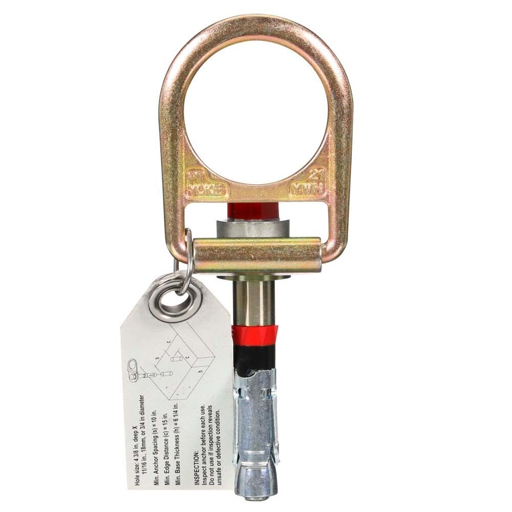 DBI Sala 7100188834 Concrete D-Ring Anchor for 11/16 in. Hole with Swiveling D-Ring