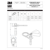 DBI Sala 7100188834 Concrete D-Ring Anchor for 11/16 in. Hole with Swiveling D-Ring - 5