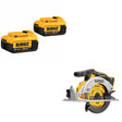 DeWalt DCB204-2 20V MAX Battery, 2 Pack Kit W/ FREE DCS565B 6-1/2" Saw