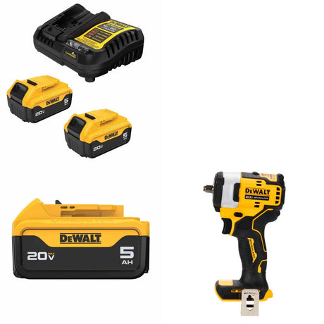 DeWalt DCB205-2C Battery Kit W/ FREE DCB205 Battery and FREE DCF913B Wrench