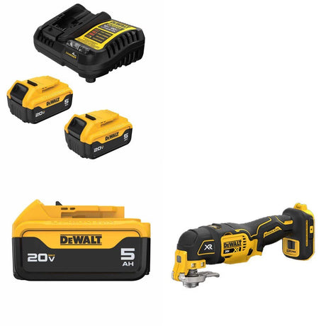 DeWalt DCB205-2C Battery Kit W/ FREE DCB205 Battery and FREE DCS356B Multi-Tool