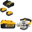 DeWalt DCB205-2C 20V Max Starter Kit W/ DCB205 20V Battery Pack & Circ Saw, Bare