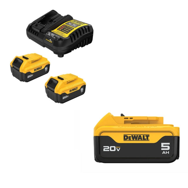 DeWalt DCB205-2C 20V MAX Starter Kit W/ FREE DCB205 20V MAX Battery Pack