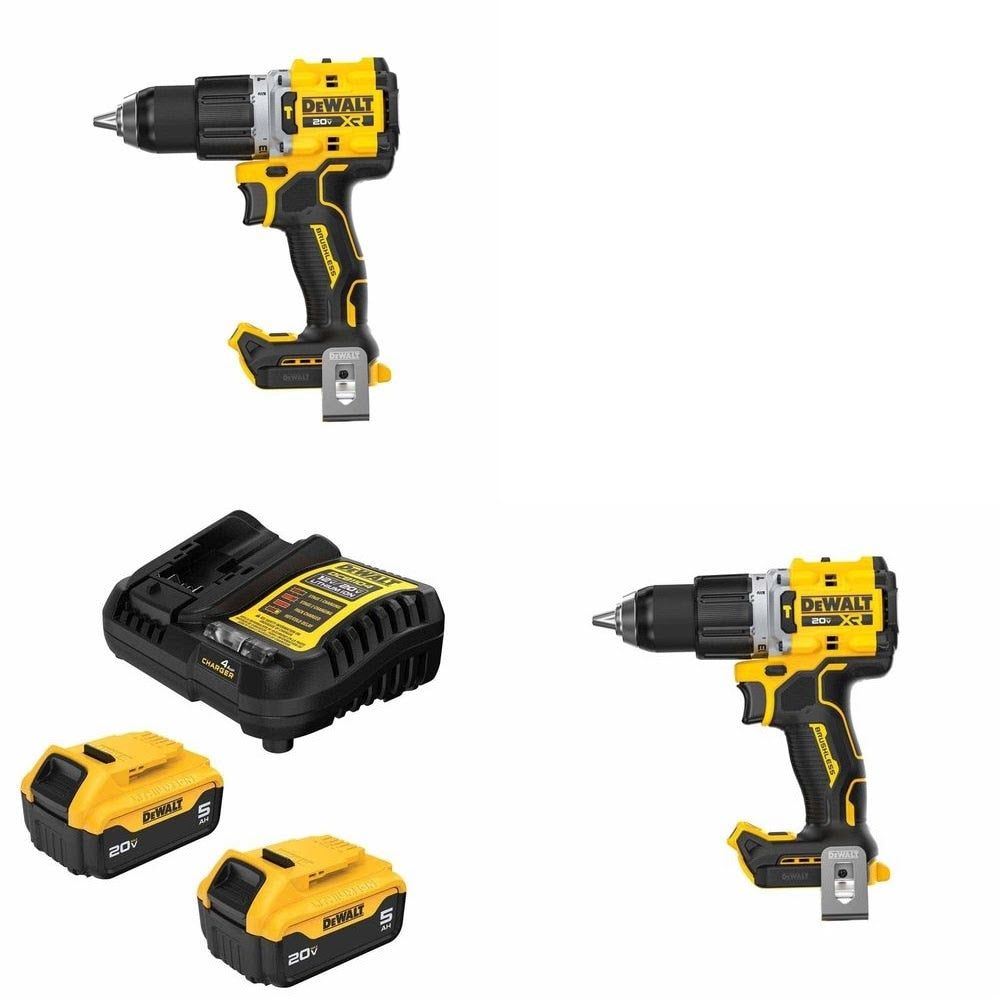 DeWalt DCB205-2C 5Ah Battery Kit W/ FREE DCD806B Hammer Drill, 2 Pack