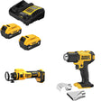 DeWalt DCB205-2C 20V Max Starter Kit W/ DCE555B 20V Cut-Out Tool & Heat Gun