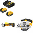 DeWalt DCB205-2C 20V Max Starter Kit W/ DCE555B 20V Cut-Out Tool & Circ Saw