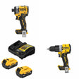 DeWalt DCB205-2C Battery Kit W/ FREE Impact Driver and FREE Hammer Drill