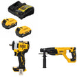 DeWalt DCB205-2C Battery Kit W/ FREE DCF911B Impact Wrench and FREE DCH133B Rotary Hammer