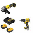 DeWalt DCB205-2C 5Ah Battery Kit W/ FREE Grinder and FREE Hammer Drill