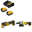 DeWalt DCB205-2C Battery Kit W/ FREE DCS356B Multi-Tool and DCG408B Grinder
