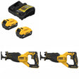 DeWalt DCB205-2C Battery Kit W/ FREE DCS382B Reciprocating Saw, 2 Pack