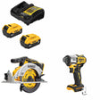 DeWalt DCB205-2C 5Ah Battery Kit W/ FREE DCS565B Saw and FREE DCF845B Driver